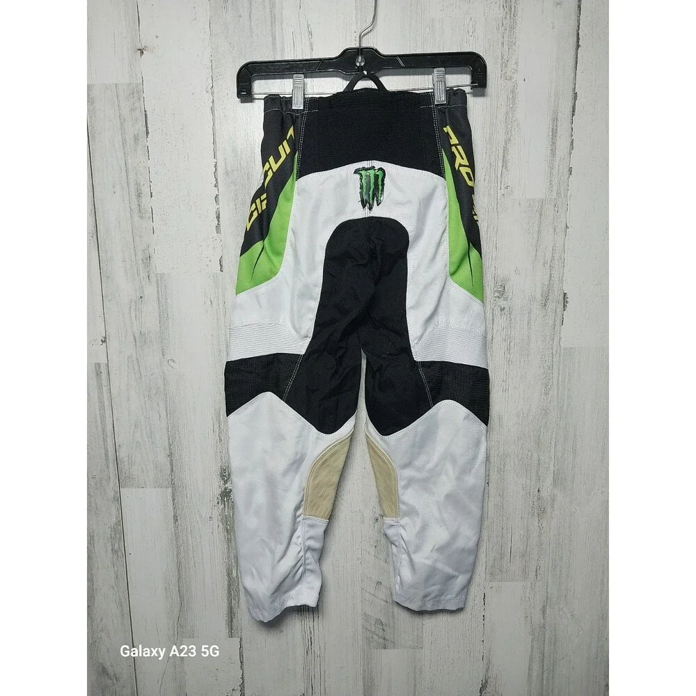 Thor Phase Monster Energy Vans Edition Men's Size 24 Leather Motocross Pants